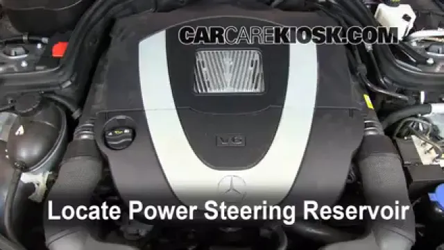2009 Mercedes-Benz C300 Sport 3.0L V6 Power Steering Fluid Add Fluid